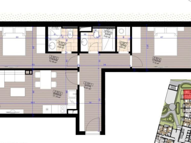 HARMONY RESIDENCE двустаен апартамент
