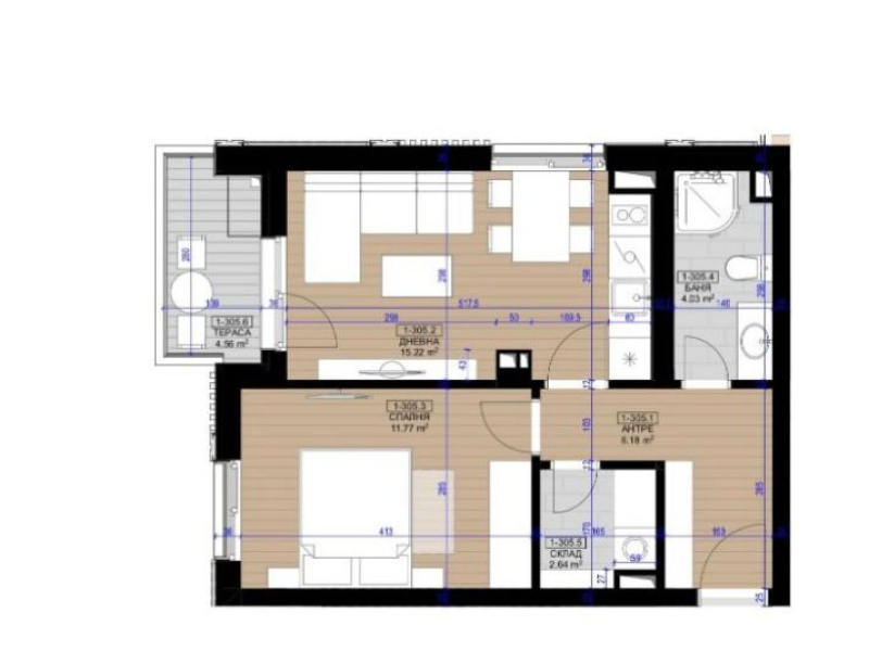 HARMONY RESIDENCE двустаен апартамент