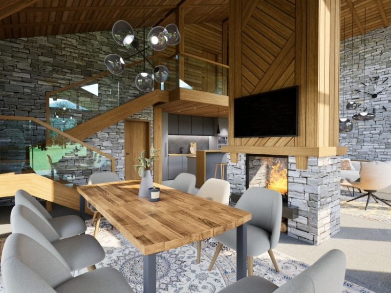 Ексклузивен проект: 5 семейни къщи в затворения комплекс „Panorama Chalets“